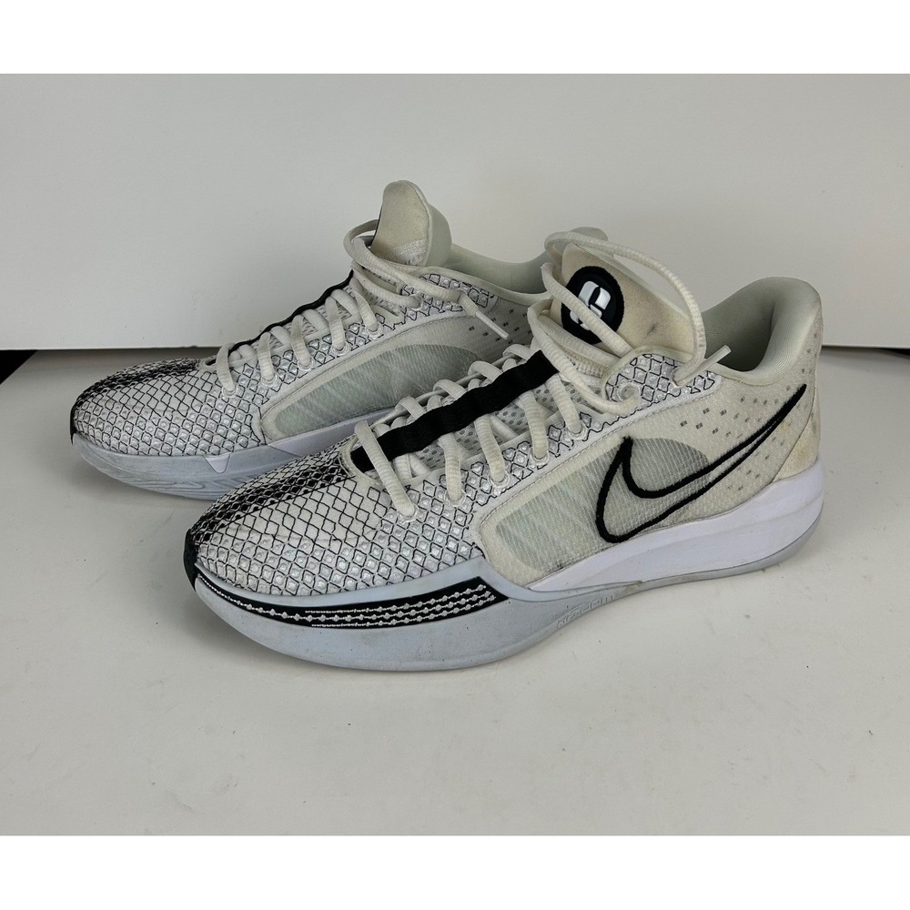 Nike Sabrina 1 Ionic Basketball Shoes Mens 9.5 Womens 11 FQ3381-103 White Gray